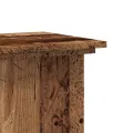 Support pour plantes vieux bois 33x33x80 cm bois d'ingénierie