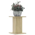 Supports pour plantes 2 pcs chêne sonoma bois d'ingénierie