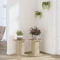 Supports pour plantes 2 pcs chêne sonoma bois d'ingénierie