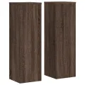 Supports pour plantes 2 pcs chêne marron bois d'ingénierie