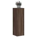 Supports pour plantes 2 pcs chêne marron bois d'ingénierie