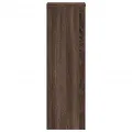 Supports pour plantes 2 pcs chêne marron bois d'ingénierie