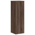 Supports pour plantes 2 pcs chêne marron bois d'ingénierie