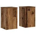Supports pour plantes 2 pcs vieux bois bois d'ingénierie