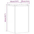 Supports pour plantes 2 pcs vieux bois bois d'ingénierie