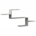 Étagère murale gris béton 104x15x49 cm bois d'ingénierie