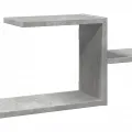 Étagère murale gris béton 104x15x49 cm bois d'ingénierie