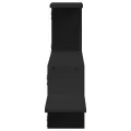 Étagère murale noir 104x15x49 cm bois d'ingénierie