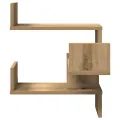 VidaXL Étagères d'angle murales 2 pcs chêne artisanal 40x40x49,5 cm