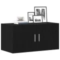 Armoire murale chêne noir 80x39x40 cm bois d'ingénierie