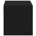 Armoire murale chêne noir 80x39x40 cm bois d'ingénierie