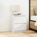 Meuble TV blanc 40x35x54 cm bois d'ingénierie