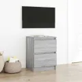 Meuble TV sonoma gris 40x35x54 cm bois d'ingénierie