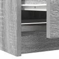Meuble TV sonoma gris 40x35x54 cm bois d'ingénierie