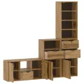 Meubles TV 4 pcs avec rangement ODDA bois de pin massif