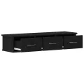 Armoire murale chêne noir 88x26x18,5 cm bois d'ingénierie