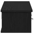 Armoire murale chêne noir 88x26x18,5 cm bois d'ingénierie