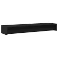 Support de moniteur chêne noir 100x24x13 cm bois d'ingénierie
