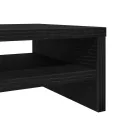 Support de moniteur chêne noir 100x24x13 cm bois d'ingénierie
