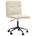 Chaise de salle à manger Crème Similicuir