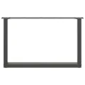 Pieds de table basse forme de U 2 pcs anthracite 60x(42-43) cm