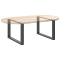 Pieds de table basse forme de U 2 pcs anthracite 60x(42-43) cm
