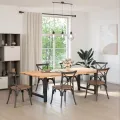 Pieds de table basse noir 2 pcs 90x(72-73) cm acier