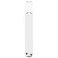 Pieds de table basse forme de U 2 pcs blanc 60x(30-31) cm acier