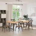 Pieds de table basse acier naturel 2 pcs 100x(72-73) cm acier