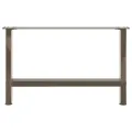 Pieds de table basse acier naturel 2 pcs 70x(42-43) cm acier