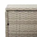 Boîte de rangement de jardin gris clair 220x50x58 cm rotin