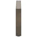Pieds de table basse forme de U 2pcs acier naturel 60x(30-31)cm