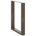 Pieds de table à manger forme de U 2 pcs 60x(72-73) cm acier