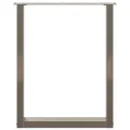 Pieds de table à manger forme de U 2 pcs 60x(72-73) cm acier