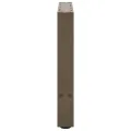 Pieds de table basse acier naturel 2 pcs 60x(42-43) cm acier