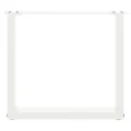 Pieds de table basse forme de U 2 pcs blanc 50x(42-43) cm acier