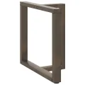 Pieds de table à manger forme de T 2 pcs 70x35x(72-73) cm acier