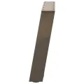 Pieds de table basse forme de U 2pcs acier naturel 50x(42-43)cm