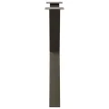 Pieds de table à manger forme de X 2 pcs 70x(72-73) cm acier
