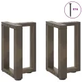 Pieds de table basse forme de T 2 pcs acier 38x25x(42-43)cm