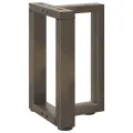 Pieds de table basse forme de T 2 pcs acier 38x25x(42-43)cm