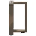 Pieds de table basse forme de T 2 pcs acier 38x25x(42-43)cm
