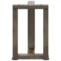 Pieds de table basse forme de T 2 pcs acier 38x25x(42-43)cm