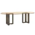 Pieds de table basse forme de T 2 pcs acier 38x25x(42-43)cm