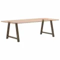 Pieds de table basse forme de A 2 pcs 90x(72-73) cm acier