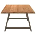 Table à manger et bord naturel bois massif chêne rectangulaire