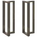 Pieds de table de bar forme de T 2 pcs 40x35x(110-111) cm acier