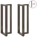Pieds de table de bar forme de T 2 pcs 40x35x(110-111) cm acier