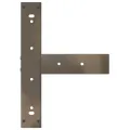 Pieds de table de bar forme de T 2 pcs 40x35x(110-111) cm acier