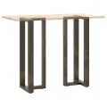 Pieds de table de bar forme de T 2 pcs 40x35x(110-111) cm acier